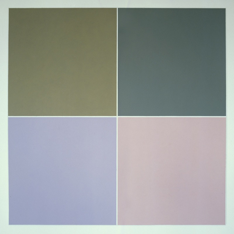 Colour Presentations Ptg 4, 1982-84, Oil on Linen, 100cmx100cm. 