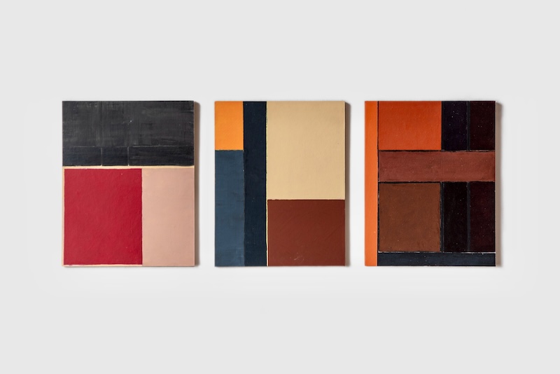 Clare Island (iv), 3-part study images by Richard Bell, April 2025