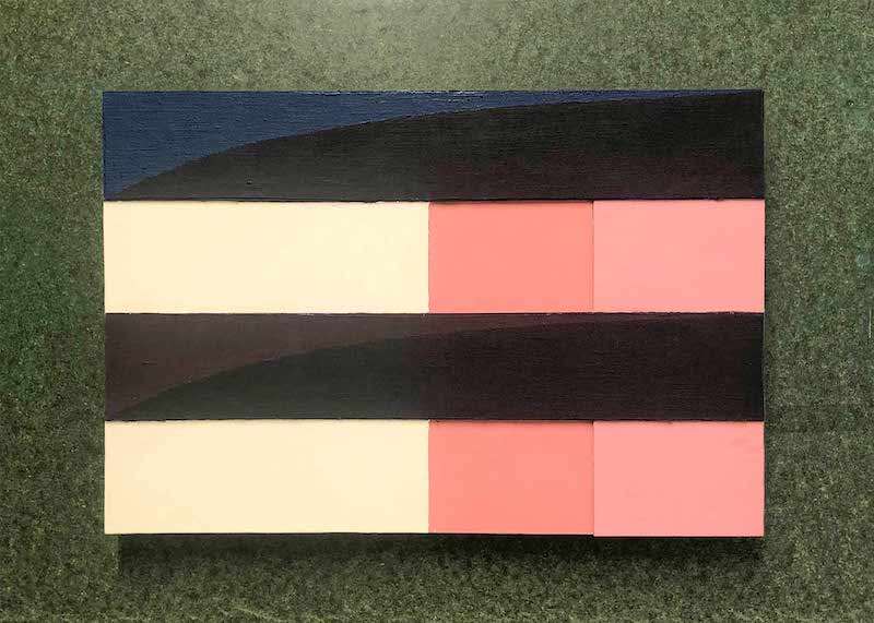 Relief Model v (ii) by Richard Bell  at Thinking Thresholds exhibition,  London Fields 2022